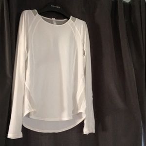 White lululemon long sleeve top